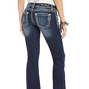 Miss Me Thick-Stitch Stretch Denim Skinny Jeans